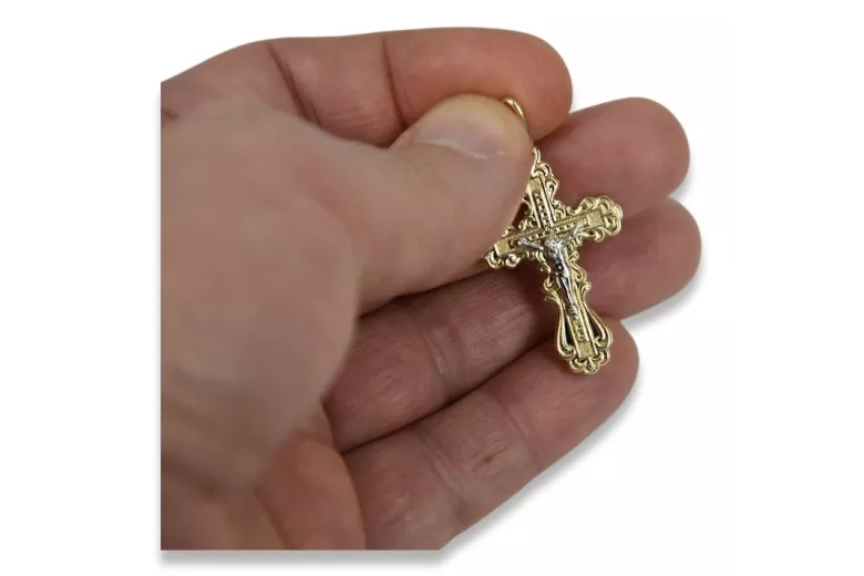 Gold Orthodox Cross ☆  ☆ Gold 585 333 Niedriger Preis
