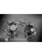 Vintage rose pink 14k 585 gold earrings vec026 alexandrite ruby emerald sapphire ...