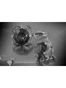 Vintage rose pink 14k 585 gold earrings vec026 alexandrite ruby emerald sapphire ...
