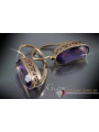 Vintage rose pink 14k 585 gold earrings vec037 alexandrite ruby emerald sapphire ...