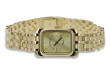 Italian Yellow 14k 585 gold Lady Geneve wrist watch lw003ydg&lwb007y