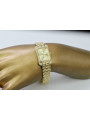 Złoty zegarek damski z bransoletą 14k Geneve lw054ydg&lbw007y