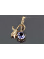 Vintage rose 14k 585 gold alexandrite ruby emerald sapphire zircon ... pendant vpc005