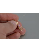 Vintage rose 14k 585 gold alexandrite ruby emerald sapphire zircon ... pendant vpc010