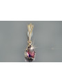 Vintage rose 14k 585 gold alexandrite ruby emerald sapphire zircon ... pendant vpc012