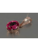 Vintage rose 14k 585 gold alexandrite ruby emerald sapphire zircon ... pendant vpc015