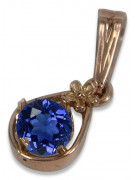 Vintage rose 14k 585 gold alexandrite ruby emerald sapphire zircon ... pendant vpc017