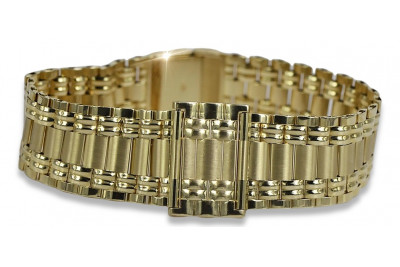 Yellow 14k 585 gold man's bracelet cpn035y1&mbw006y