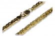 Italian yellow 14k 585 gold Bizantine bracelet cb014y