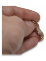 "No-Stone Vintage Leaf Earrings in 14K 585 Rose Pink Gold" ven107