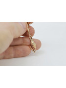 "14k 585 Gold Vintage Blatt Ohrringe in Originales Vintage-Roségold ohne Steine" ven215