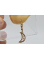 Винтажное украшение: серьги из розового золота 14 карат без камней ven174