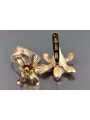 "Or Rose 14 Carats 585 Vintage d'Origine, Boucles d'Oreilles Fleur Sans Pierres" ven222