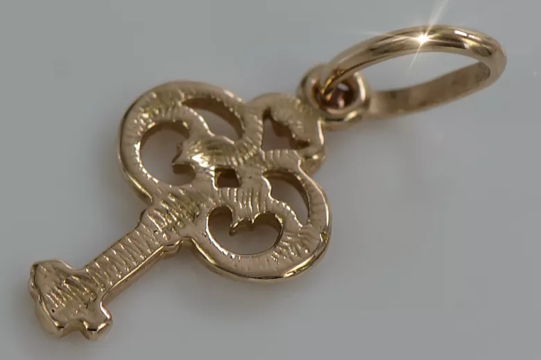 "Винтидж 14k Розово Злато Ключове Медальон, Оригинално Ретро Без Камъни" vpn019