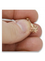 "Originales Vintage-Roségold 14k 585 Gold Keine Steine Vintage Blatt Ohrringe" ven137