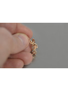 "Originales Vintage-Roségold 14k 585 Gold Blumen Ohrringe ohne Steine" ven166