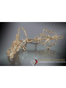 "Originales Vintage-Roségold 14k 585 Ohrringe ohne Steine" ven224