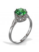 Russian Soviet rose 14k 585 gold Alexandrite Ruby Emerald Sapphire Zircon ring  vrc366
