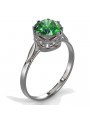 Russian Soviet rose 14k 585 gold Alexandrite Ruby Emerald Sapphire Zircon ring  vrc366