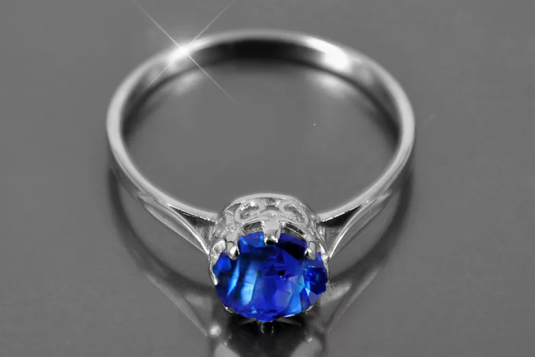 Russian Soviet rose 14k 585 gold Alexandrite Ruby Emerald Sapphire Zircon ring  vrc366