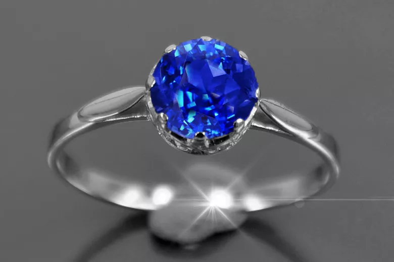 Russian Soviet rose 14k 585 gold Alexandrite Ruby Emerald Sapphire Zircon ring  vrc366