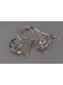 Vintage silver 925 Alexandrite Ruby Emerald Sapphire Aquamarine Zircon ... earrings vec145s