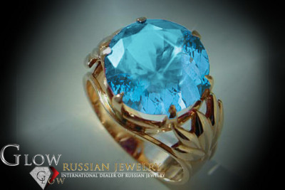 Russian Soviet Silver Rose Gold Plated Ring 925 Alexandrite Ruby Emerald Sapphire Zircon vrc029rp