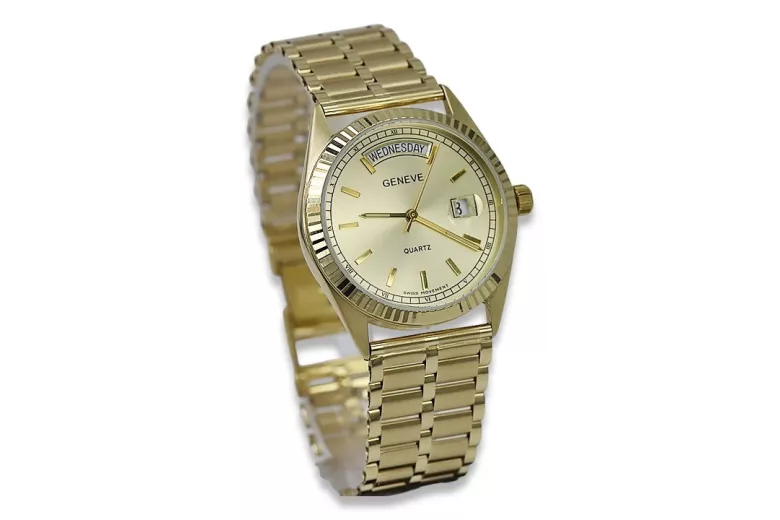 Montre homme en or Genève ★ zlotychlopak.pl ★ Pureté de l’or 585 333 Prix bas!