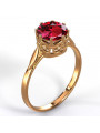 Russian Soviet rose 14k 585 gold Alexandrite Ruby Emerald Sapphire Zircon ring  vrc366