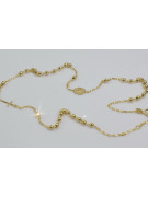 Italian yellow 14k gold rosary chain "Dolce Gabbana" rcc002y