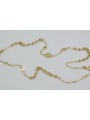 Cadena del rosario de oro amarillo italiano de 14k "Dolce Gabbana" rcc002y