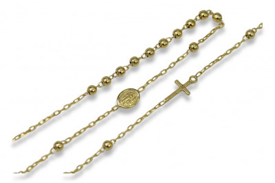 Italienische Rosenkranzkette aus 14 Karat Gelbgold "Dolce Gabbana" rcc002y