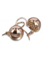 "Bijoux d'oreilles vintage en or rose 14 carats d'origine Pas de pierres" ven122