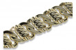 Jaune italien Unique bracelet homme en or 14 carats cb199y