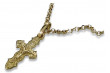 Pandantiv ortodox 14k Gold Cross & Anchor gold chain oc014y&cc003y