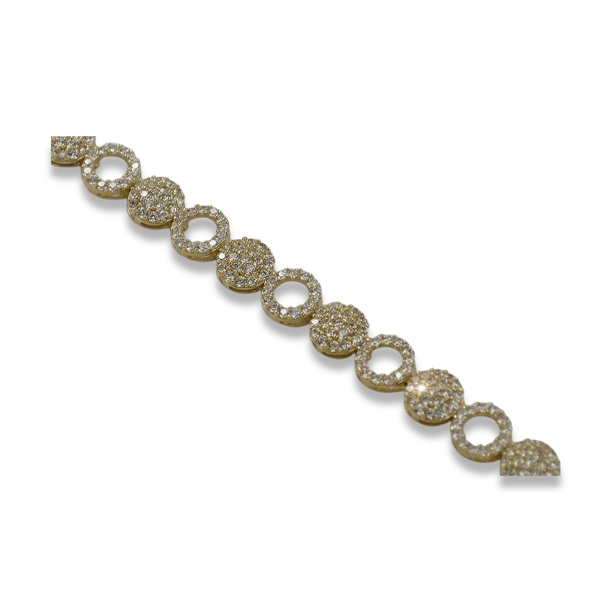 Bracelet italien en or jaune 14 carats cb120y