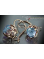 Vintage silver 925 Alexandrite Ruby Emerald Sapphire Aquamarine Zircon ... earrings vec062s