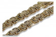 Bracelet gothique byzantin en or jaune 14 carats cb056y