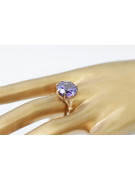 Russe soviétique rose 14k 585 or Alexandrite Rubis Émeraude Saphir Zircon bague vrc073