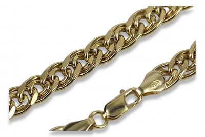 Italienisch Gelb 14k 585 Gold Monaliza Diamantschliff Armband cb081y