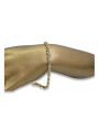 Złota bransoletka włoska 14k 585 Corda Figaro cb082y
