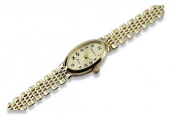 Yellow 14k gold lady Geneve watch Gift lw096y