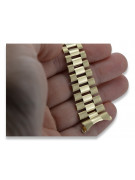 Yellow 14k gold man's Rolex style watch bracelet mbw016y