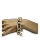 Bracelet fantaisie en or italien jaune & blanc cfb010yw