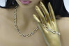 Italian 14k Gold chain with bracelet set cfc011yw&cfb011yw