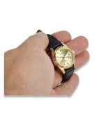 Reloj de oro para hombre Geneve ★ zlotychlopak.pl ★ Pureza de oro 585 333 Precio bajo!