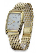 Złoty zegarek męski 14k 585 Geneve mw001ydw&mbw005y