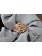 Radziecki 14k 585 złoty Rosyjski pierścionek z różowego złota vrn045