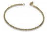 Bracelet italien en or 14 carats 585 Bracelet Fantazy cfb017y