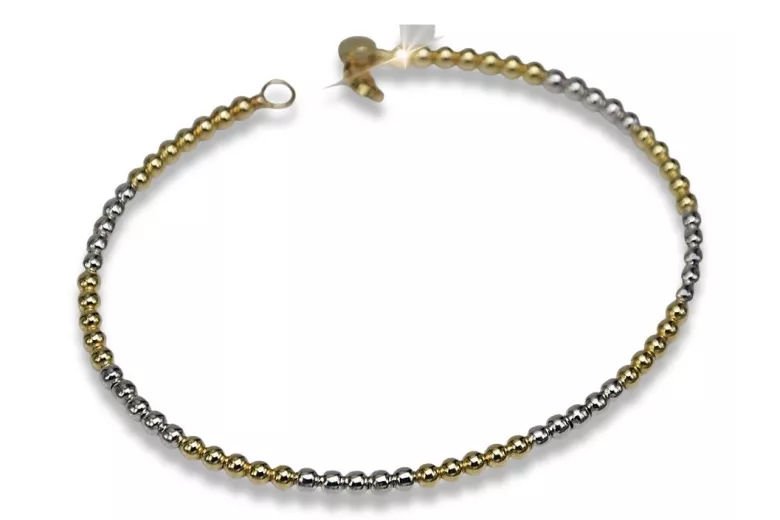 Brazalete italiano de oro 14k 585 Fantazy pulsera cfb017yw